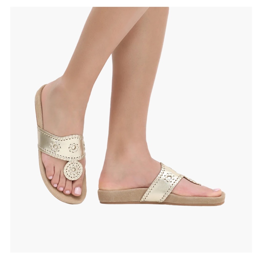 Jack Rogers Comfort Sandal in Platinum